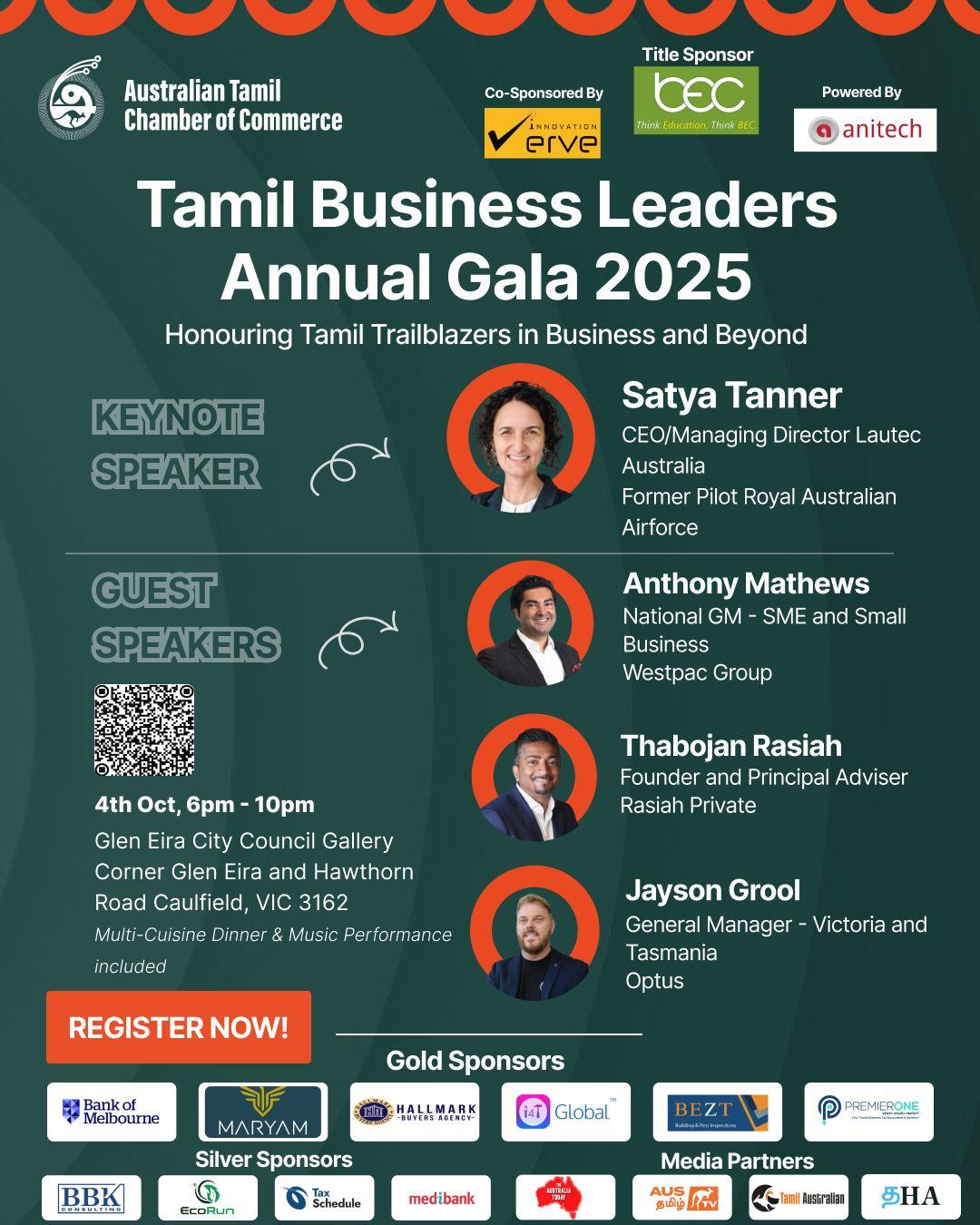 ATCC Tamil Business Leaders Annual Gala 2025 in Victoria