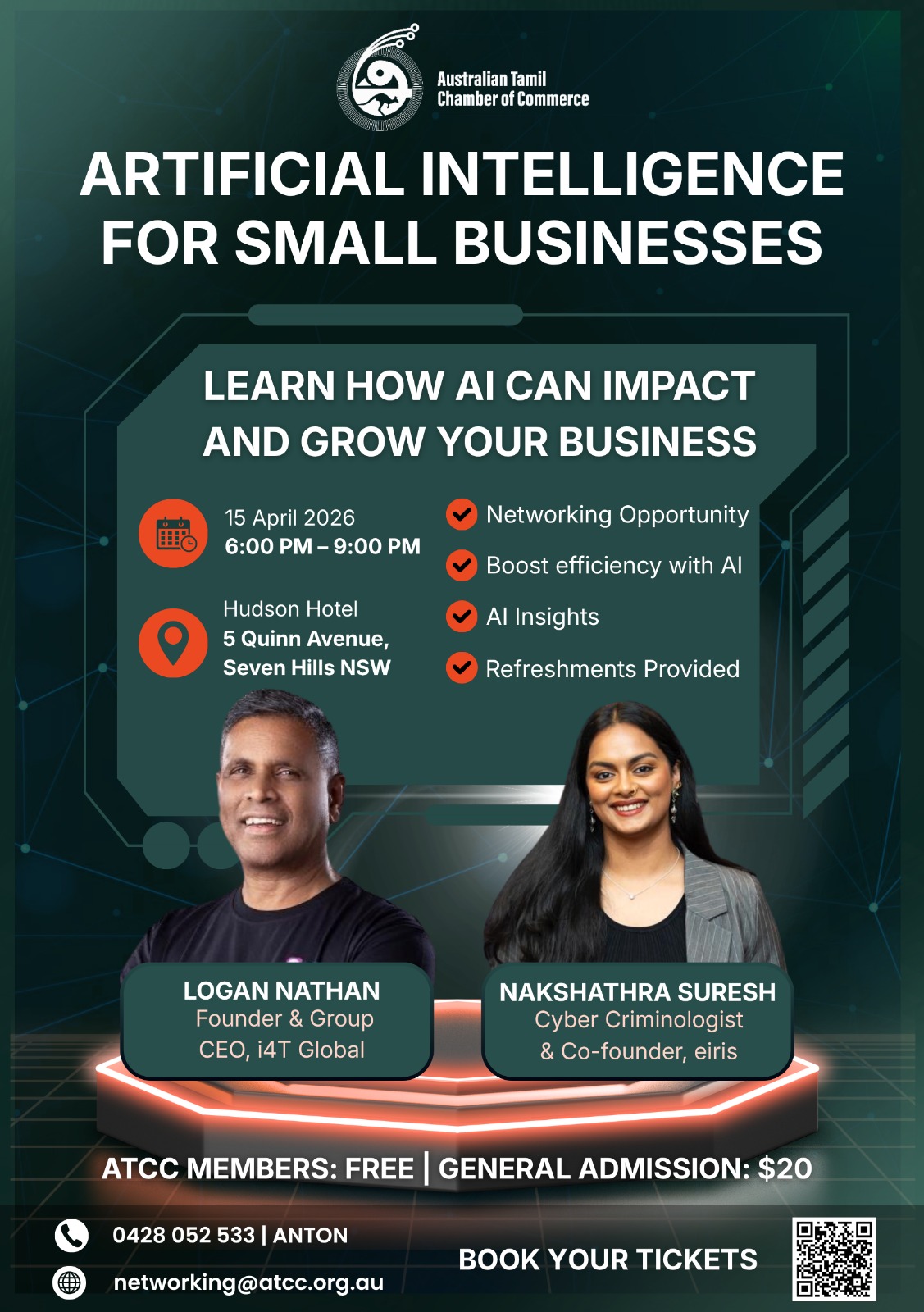 Artificial Intelligence for Small Businesses event by Australian Tamil Chamber of Commerce