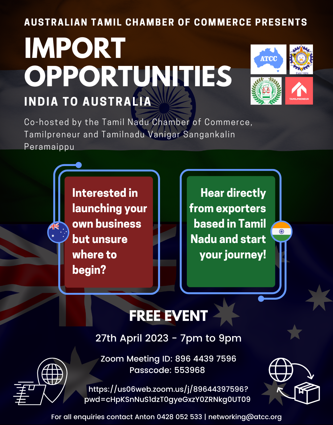 ATCC Import Opportunities India to Australia business event